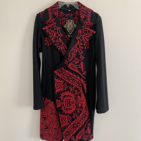 BIYA Johnny Was Exquisite Embroidered Coat Size Small - Picture 1 of 3